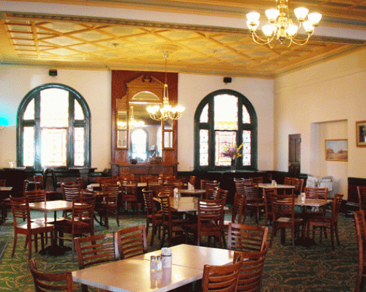 Dine in old world charm at the historic Hoover cafe