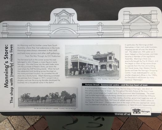 Stories of Us The Narrogin Heritage Walk Trail Mannings Store
