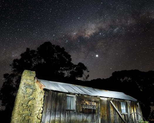 History under the Milky Way at Six Mile Cottage, Darkan. Image by Gerald Rose
