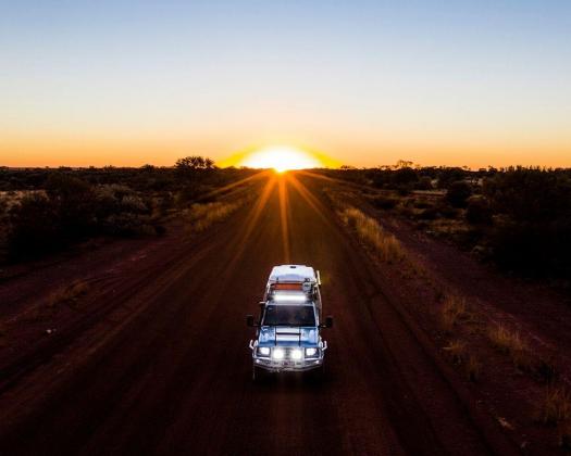4WD exploring The Outback Way