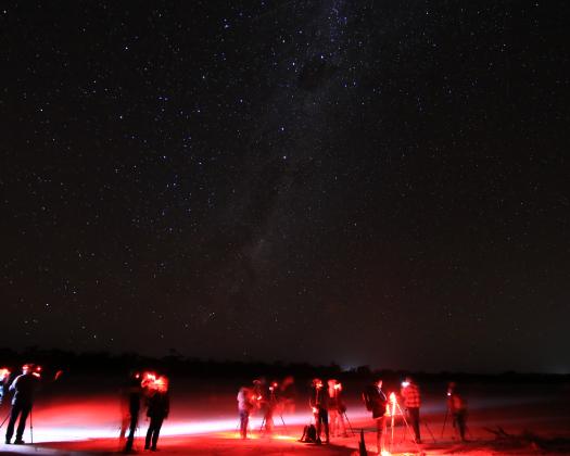Stargazing at Lake Ninan near Wongan Hills
